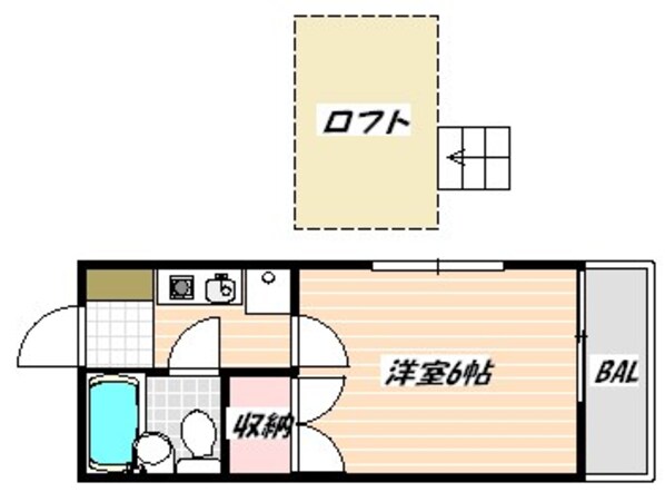 薬園台駅 徒歩3分 2階の物件間取画像